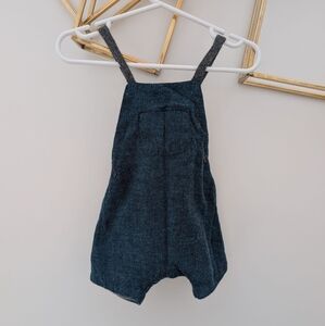 Teal Navy blue short jumpsuit/overalls